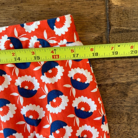 Boden Thea Maxi Skirt Tiered Long Boho Red Floral Women's 12R 100% Cotton - Picture 8 of 8